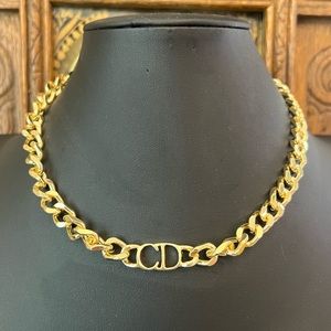 New luxury designer letters CD 18K gold plated chain choker necklace